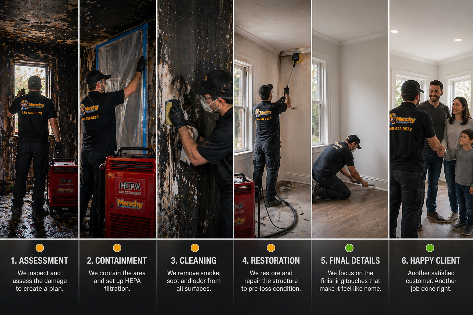 Fire damage cleanup process in staten island ny