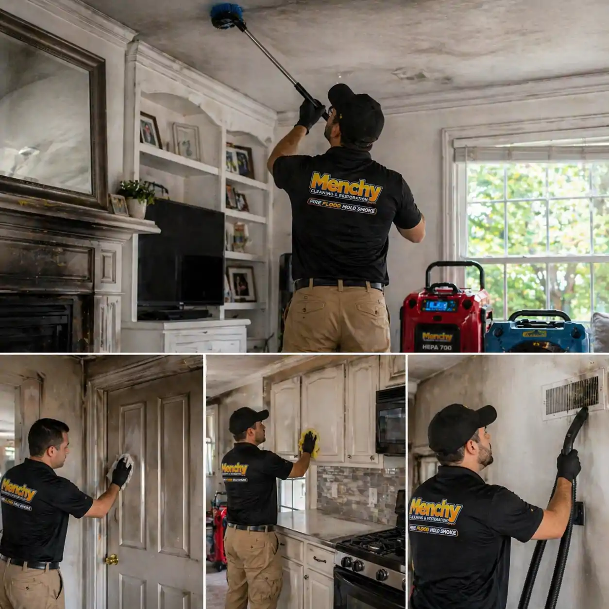 Fire Damage Restoration Staten Island NY commercial fire damage restoration technicians responding to a fire damaged home in staten island ny