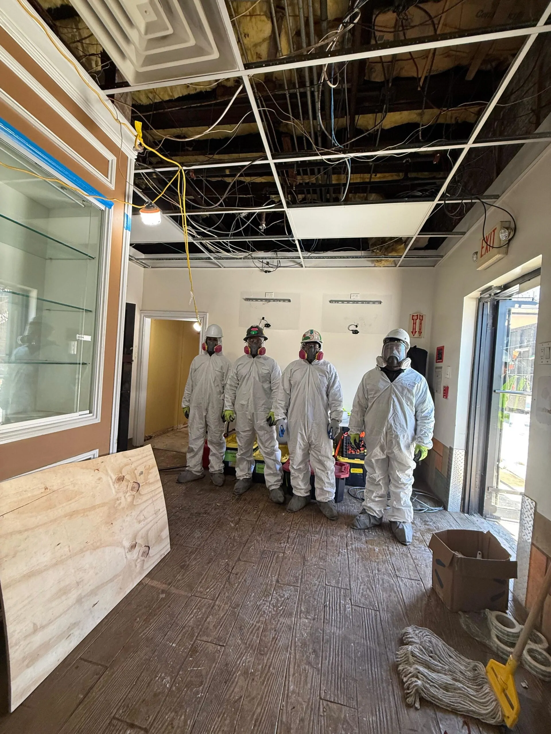 Smoke cleanup team in brooklyn ny on the job.